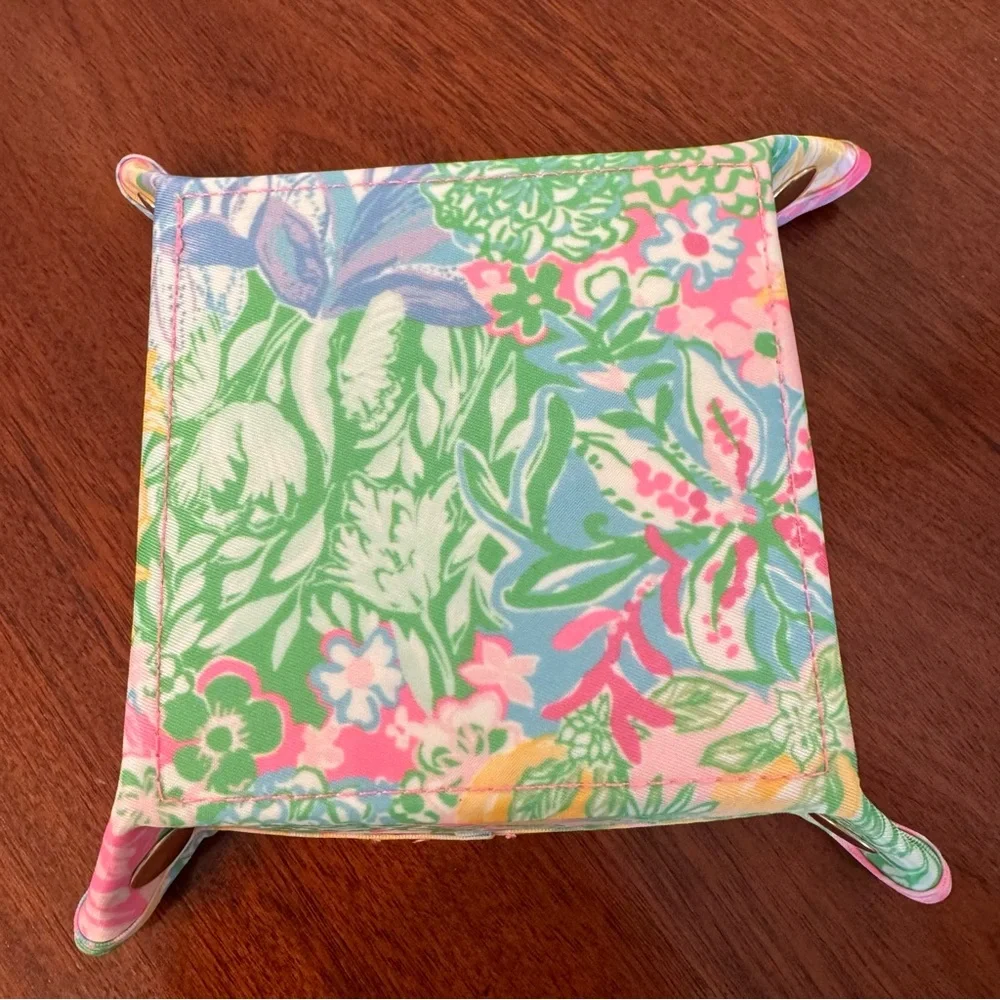 NWT Lilly Pulitzer Catchall Tray Multi Bright Delight Patch